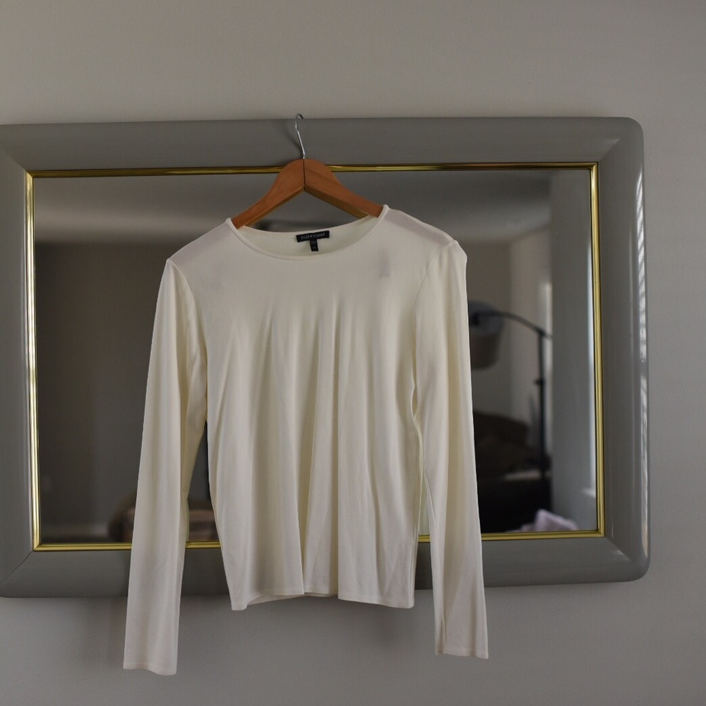 Ivory silk Eileen Fisher Top
